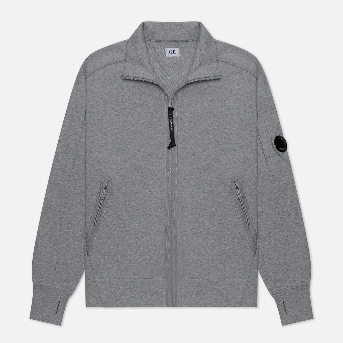 C.P. Company Мужская толстовка Diagonal Raised Fleece Zipped Ribbed
