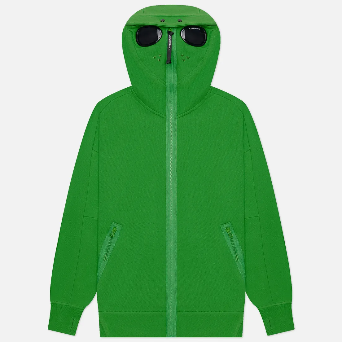 C.P. Company Мужская толстовка Diagonal Raised Fleece Explorer Goggle Full Zip
