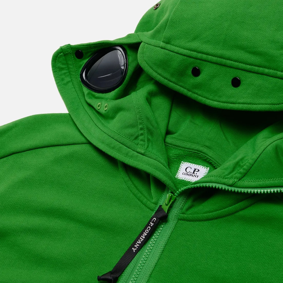 C.P. Company Мужская толстовка Diagonal Raised Fleece Explorer Goggle Full Zip