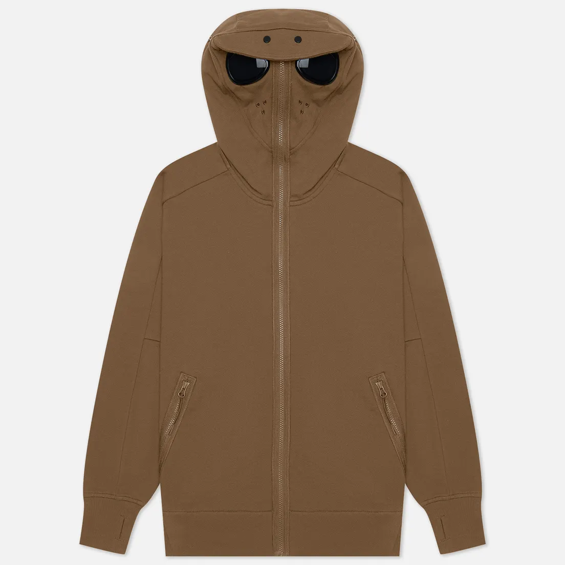 C.P. Company Мужская толстовка Diagonal Raised Fleece Explorer Goggle Full Zip