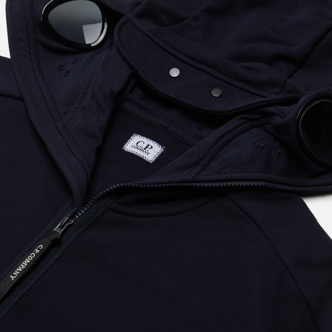C.P. Company Мужская толстовка Diagonal Raised Fleece Explorer Goggle Full Zip