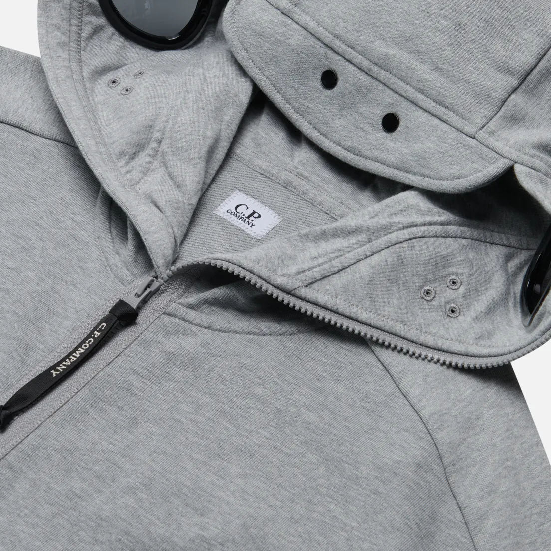 C.P. Company Мужская толстовка Diagonal Raised Fleece Explorer Goggle Full Zip