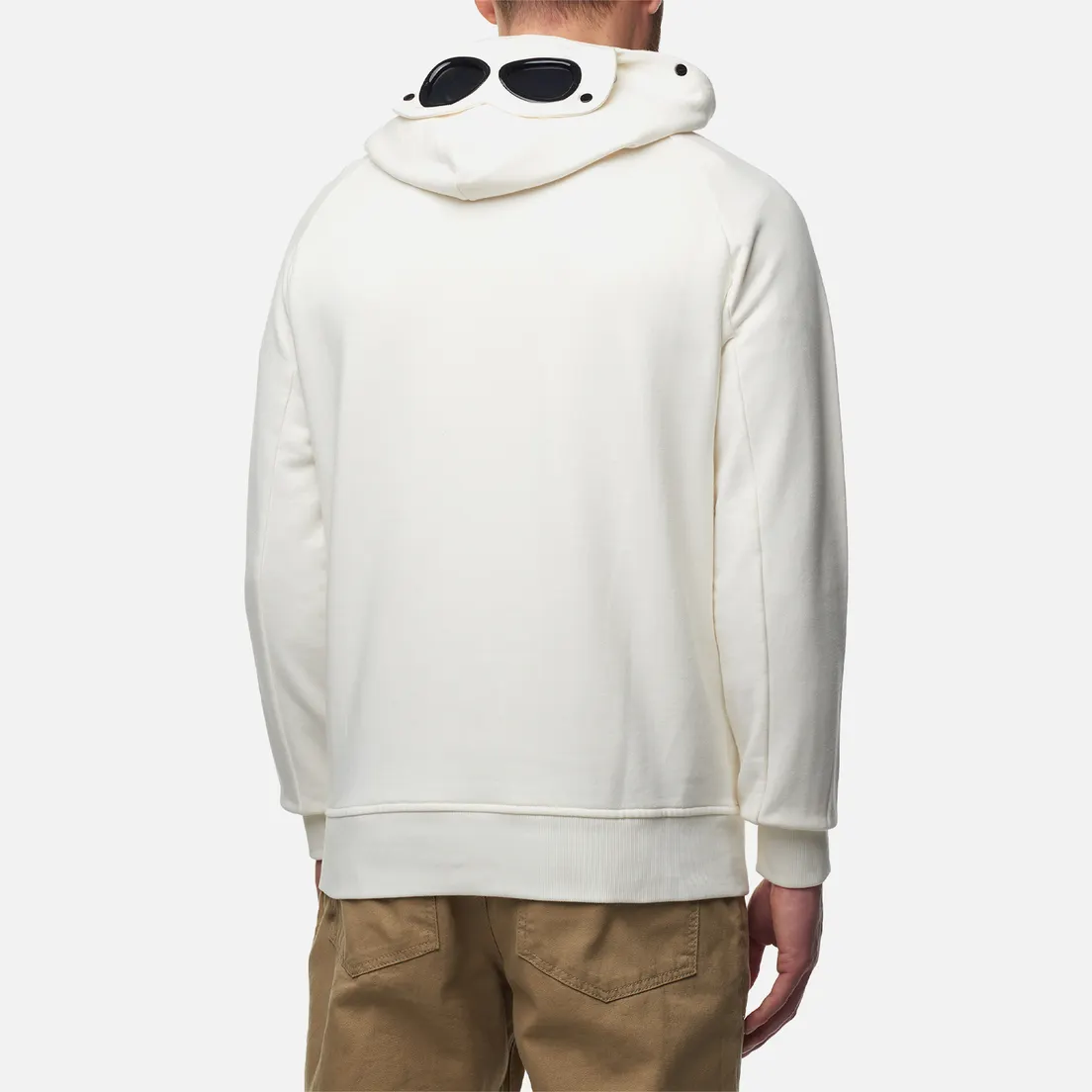 C.P. Company Мужская толстовка Diagonal Raised Fleece Goggle Ribbed
