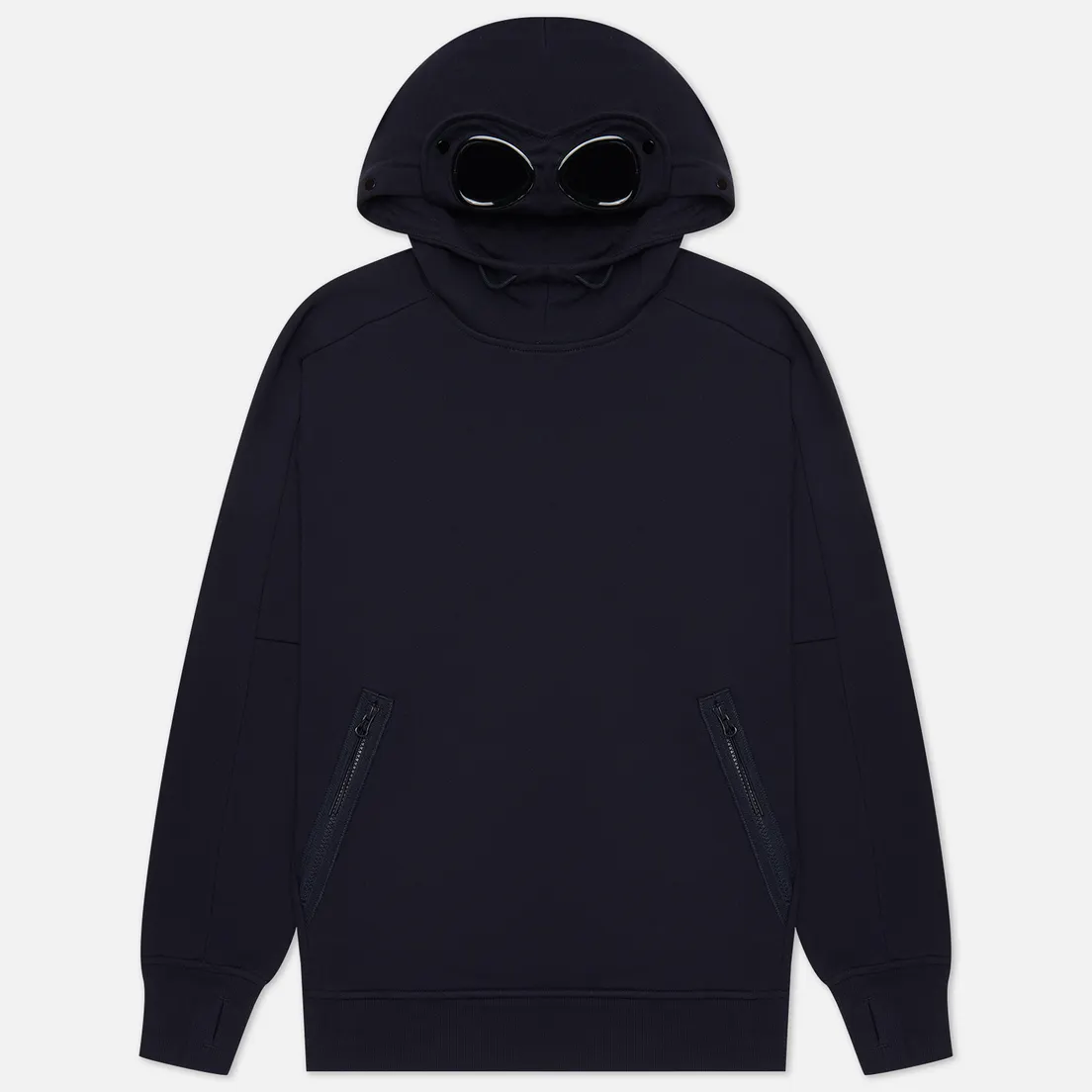 C.P. Company Мужская толстовка Diagonal Raised Fleece Goggle Ribbed
