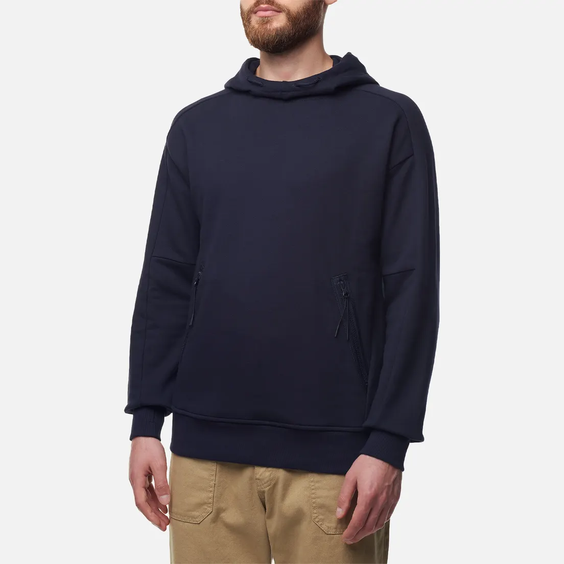 C.P. Company Мужская толстовка Diagonal Raised Fleece Goggle Ribbed