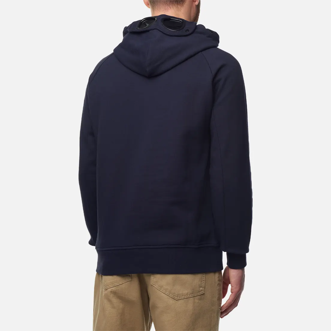 C.P. Company Мужская толстовка Diagonal Raised Fleece Goggle Ribbed
