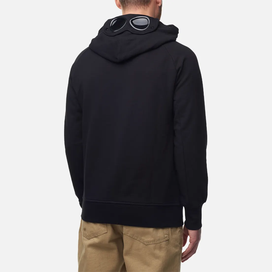 C.P. Company Мужская толстовка Diagonal Raised Fleece Goggle Ribbed