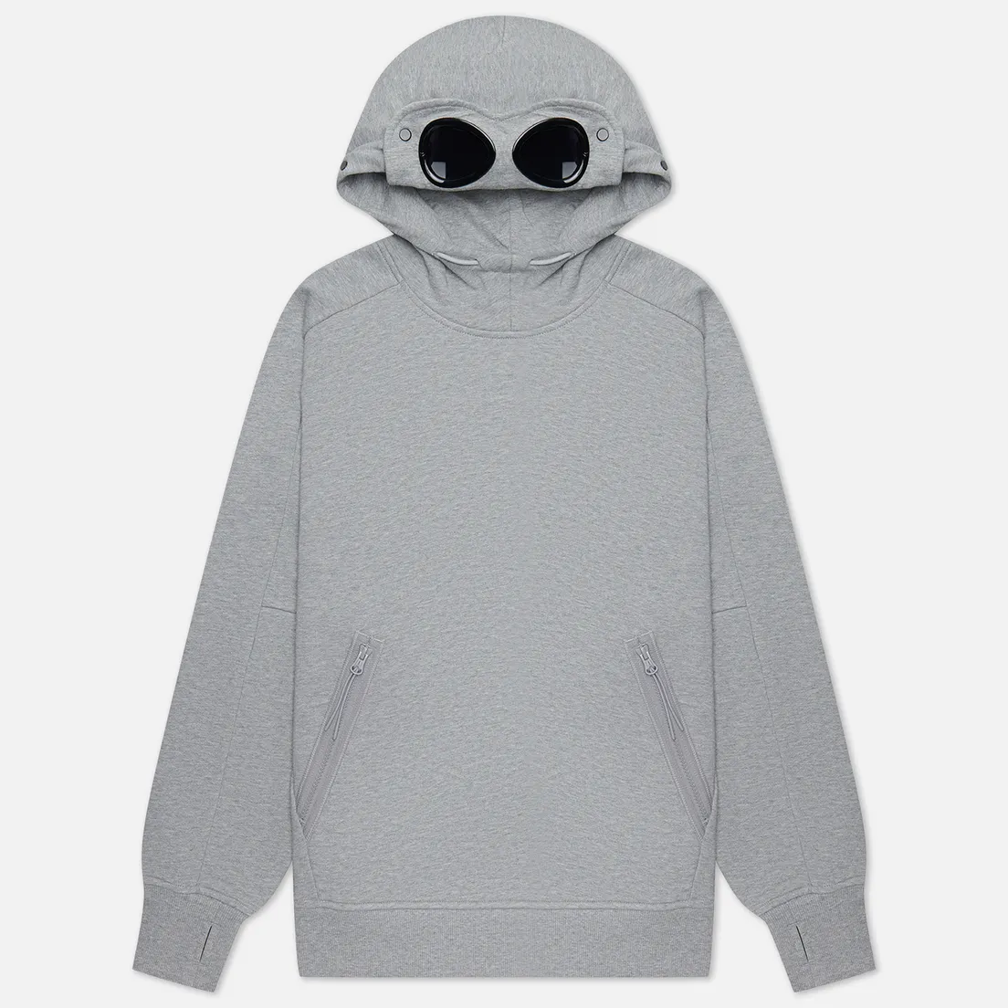C.P. Company Мужская толстовка Diagonal Raised Fleece Goggle Ribbed