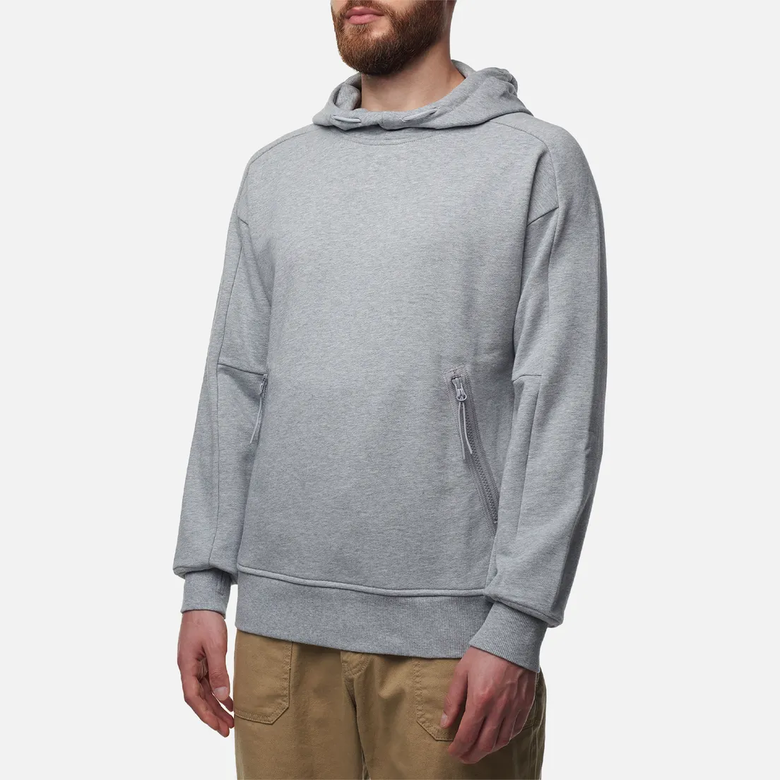 C.P. Company Мужская толстовка Diagonal Raised Fleece Goggle Ribbed