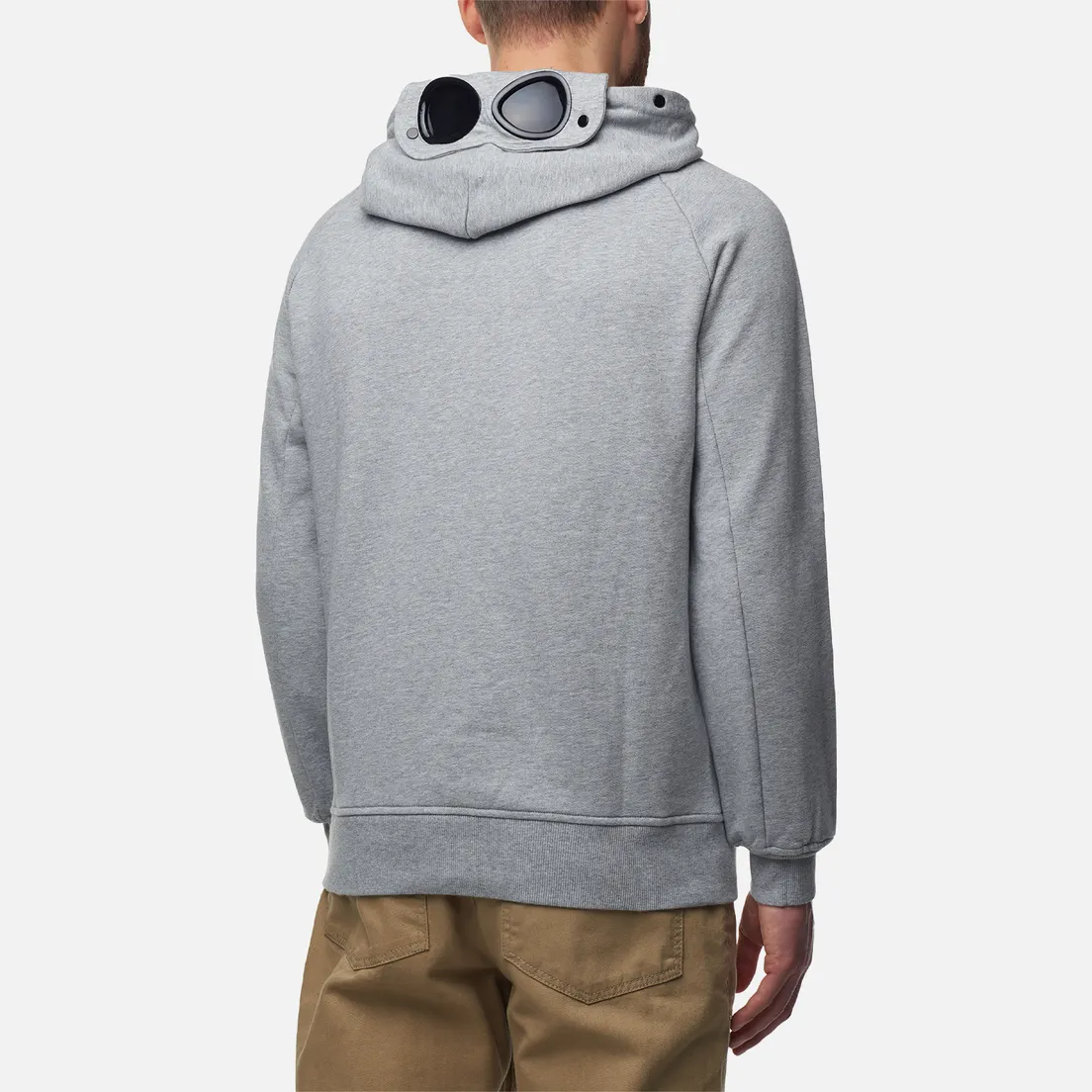 C.P. Company Мужская толстовка Diagonal Raised Fleece Goggle Ribbed
