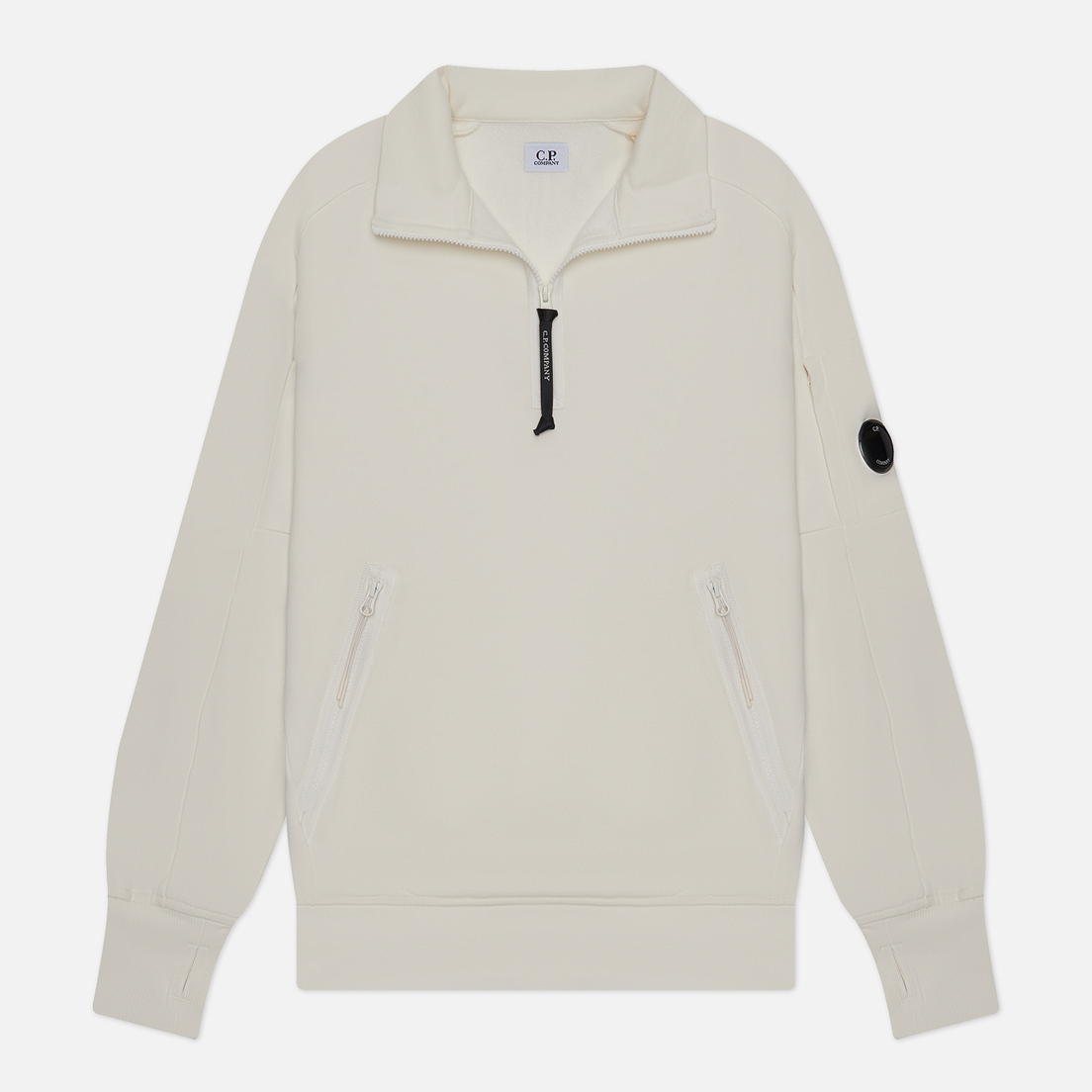 C.P. Company Мужская толстовка Diagonal Raised Fleece Quarter Zipped