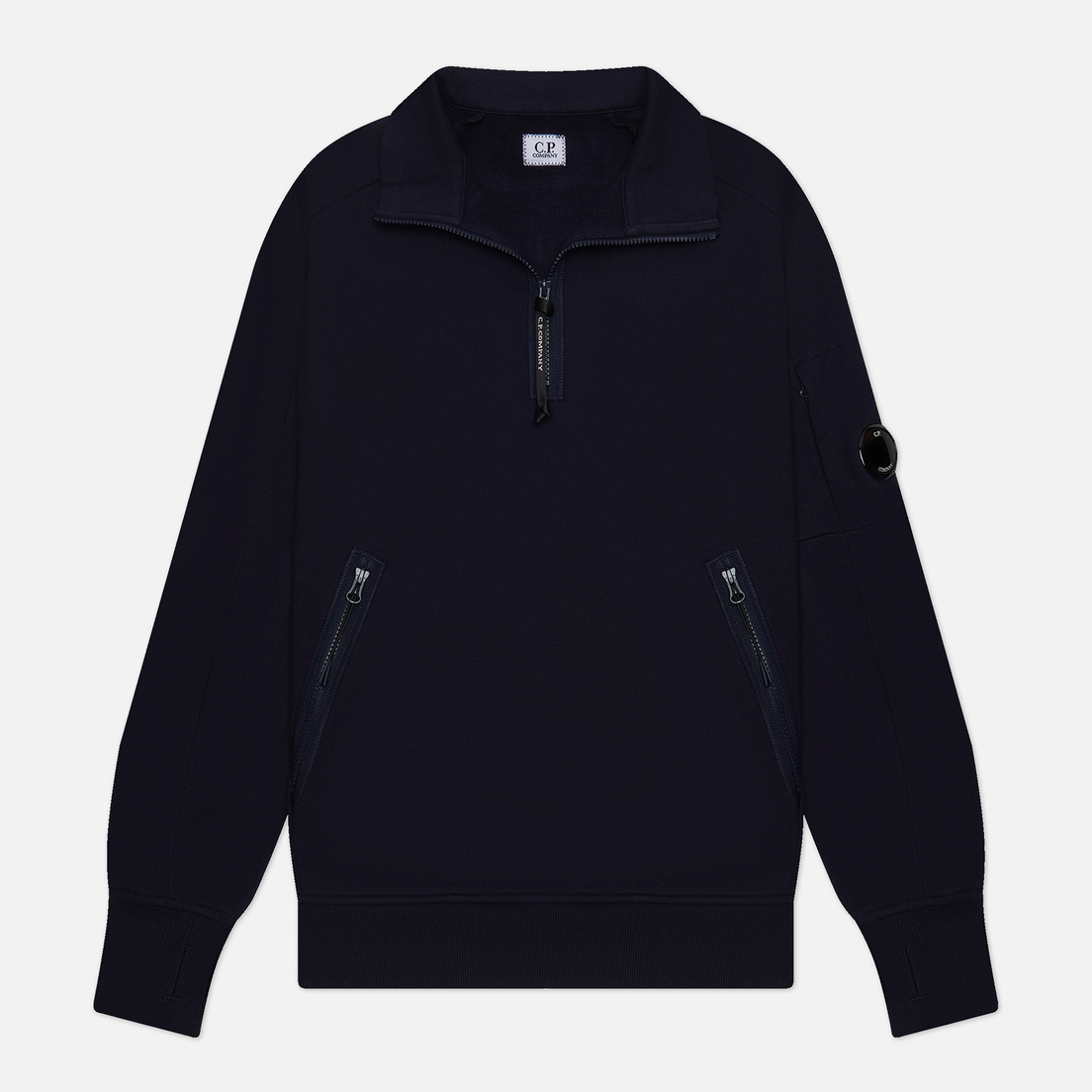C.P. Company Мужская толстовка Diagonal Raised Fleece Quarter Zipped