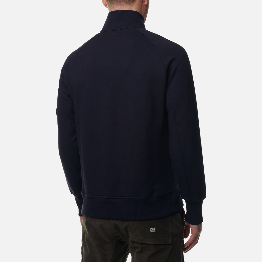 C.P. Company Мужская толстовка Diagonal Raised Fleece Quarter Zipped