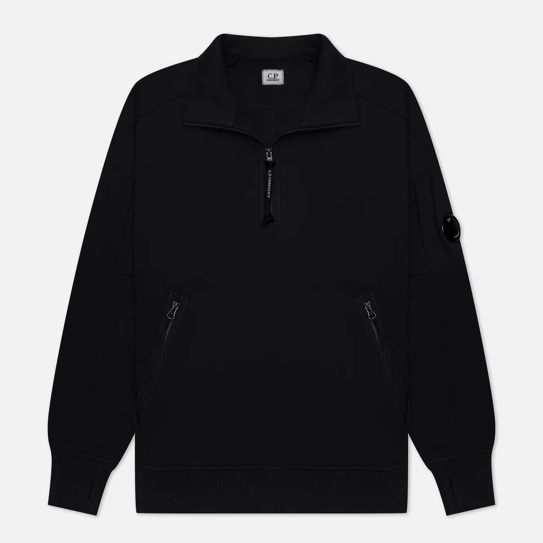 C.P. Company Мужская толстовка Diagonal Raised Fleece Quarter Zipped