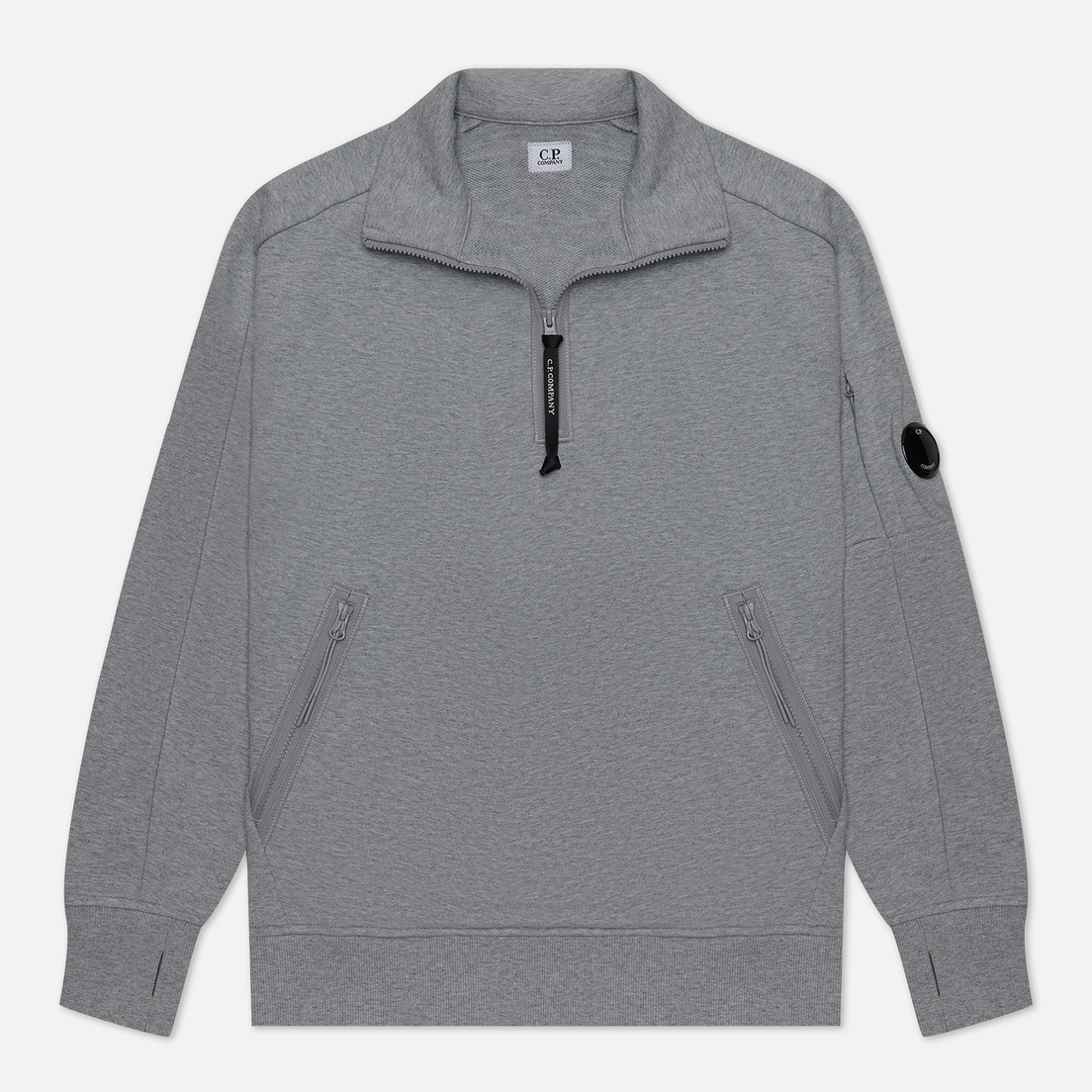 C.P. Company Мужская толстовка Diagonal Raised Fleece Quarter Zipped