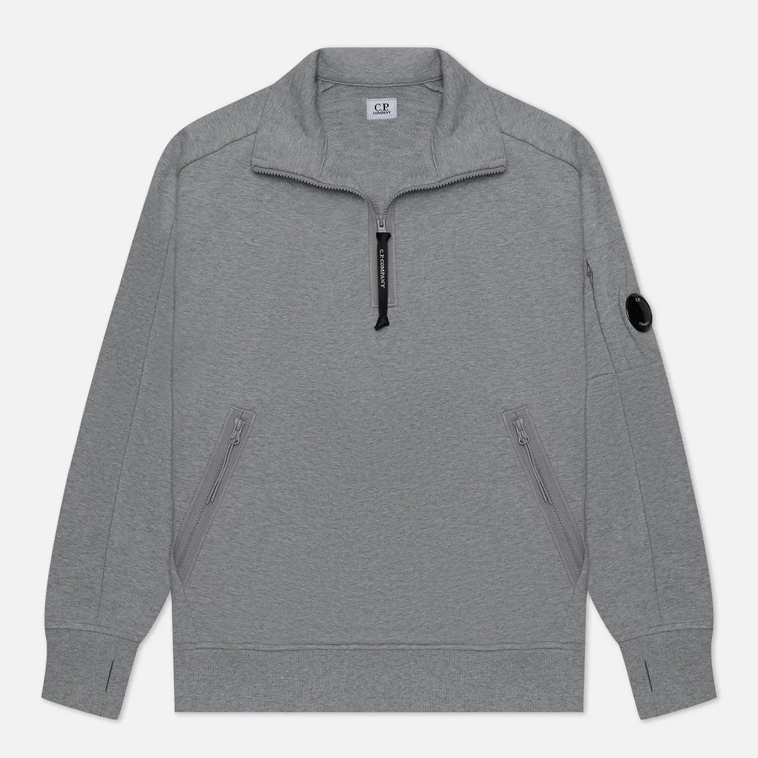 C.P. Company Мужская толстовка Diagonal Raised Fleece Quarter Zipped