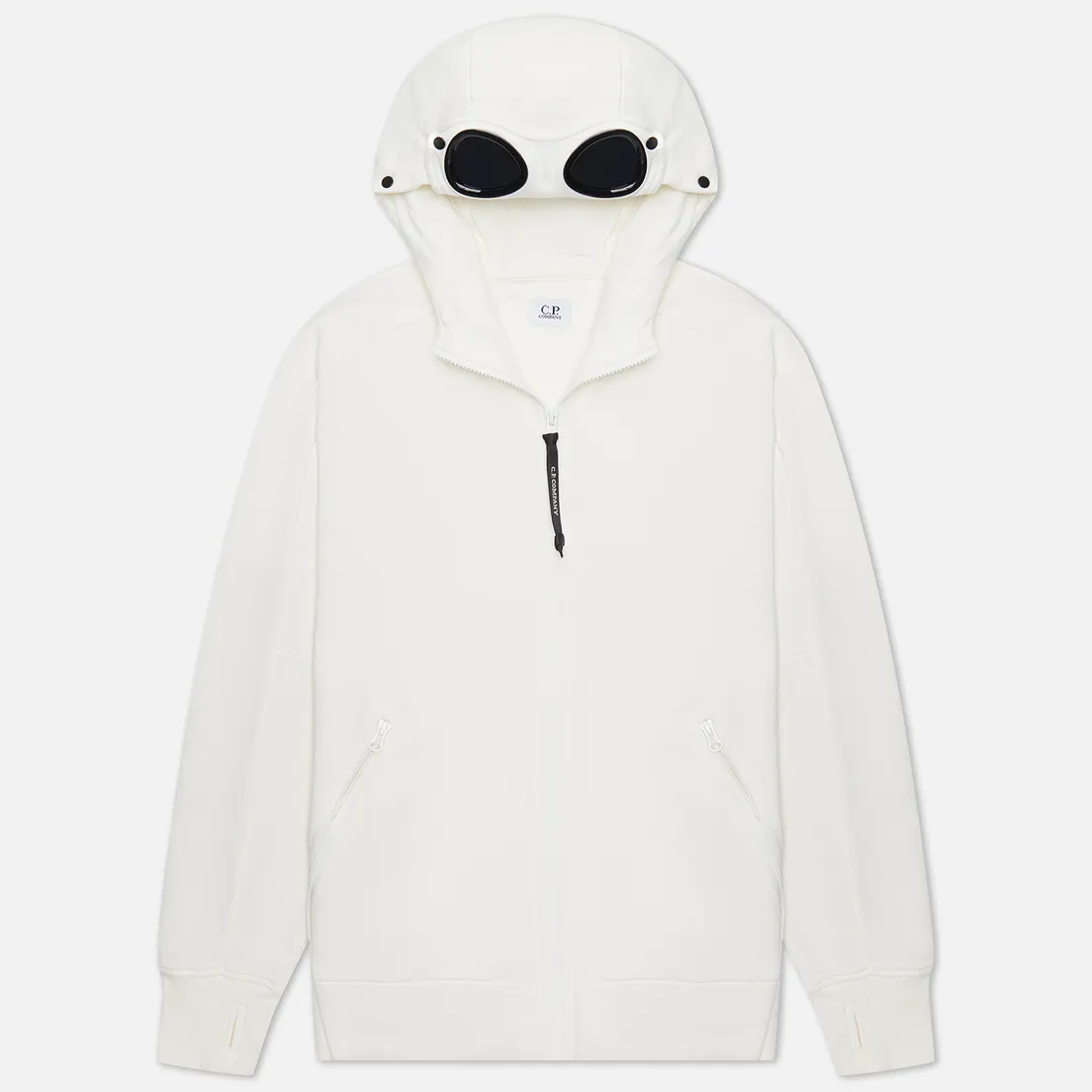 C.P. Company Мужская толстовка Diagonal Raised Fleece Zipped Goggle Hoodie