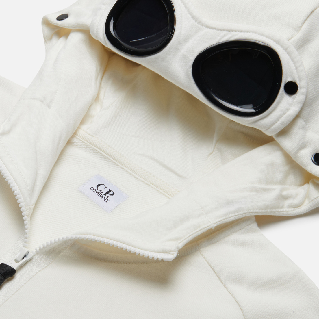 C.P. Company Мужская толстовка Diagonal Raised Fleece Zipped Goggle Hoodie