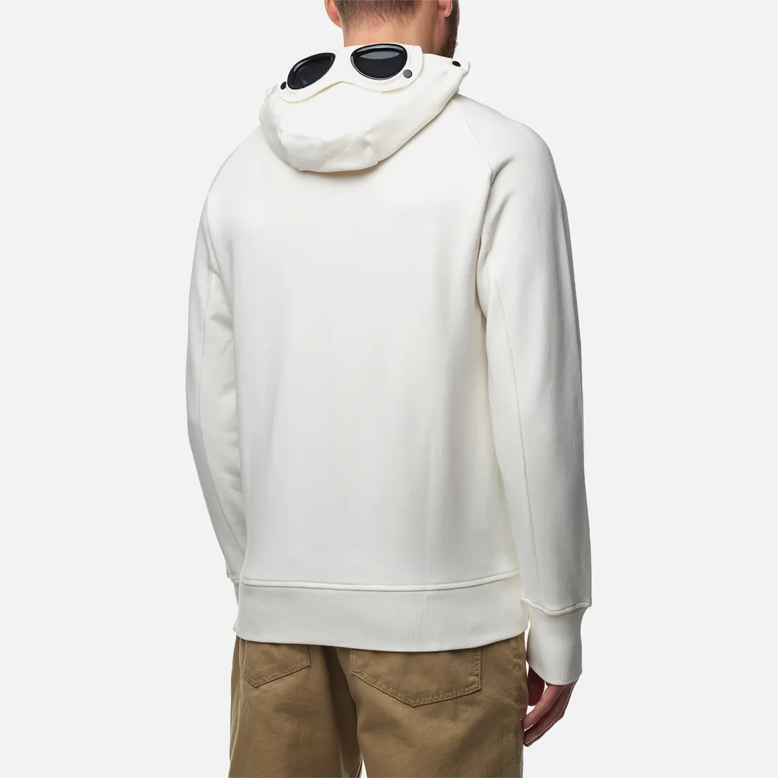 C.P. Company Мужская толстовка Diagonal Raised Fleece Zipped Goggle Hoodie