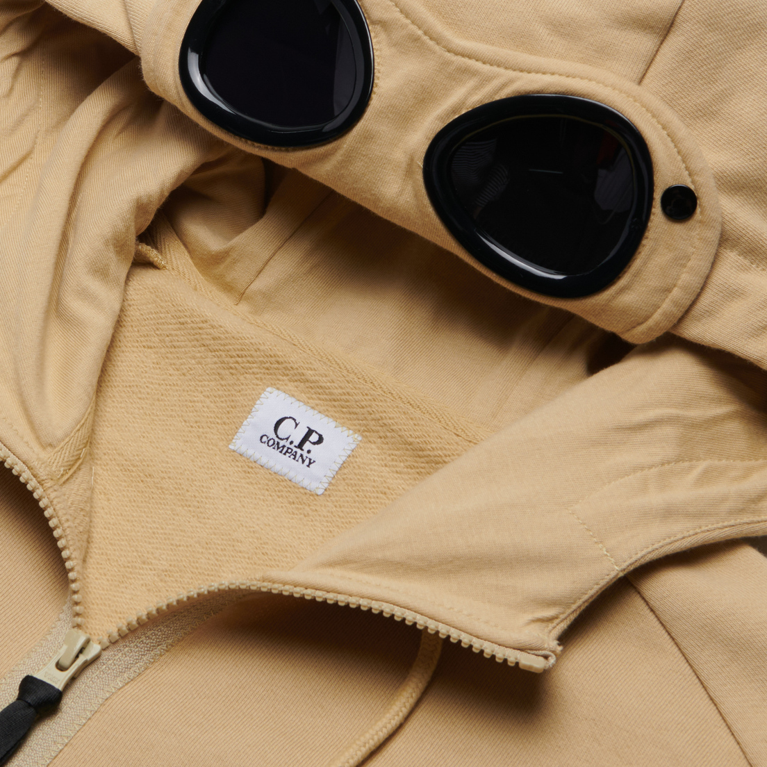 C.P. Company Мужская толстовка Diagonal Raised Fleece Zipped Goggle Hoodie
