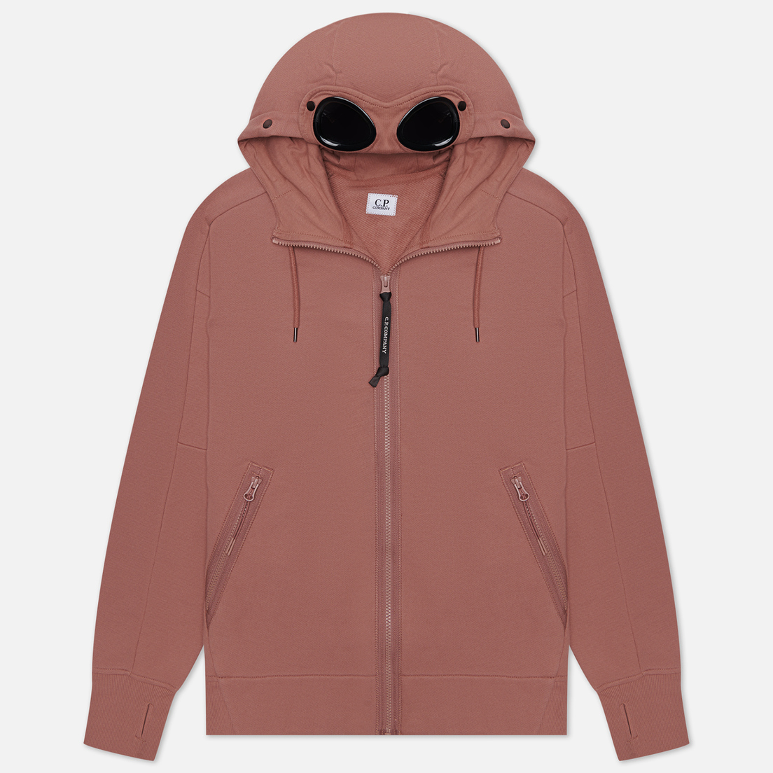 C.P. Company Мужская толстовка Diagonal Raised Fleece Zipped Goggle Hoodie