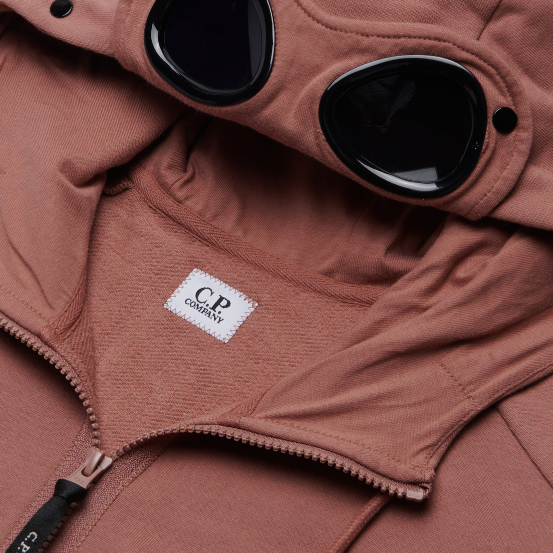 C.P. Company Мужская толстовка Diagonal Raised Fleece Zipped Goggle Hoodie