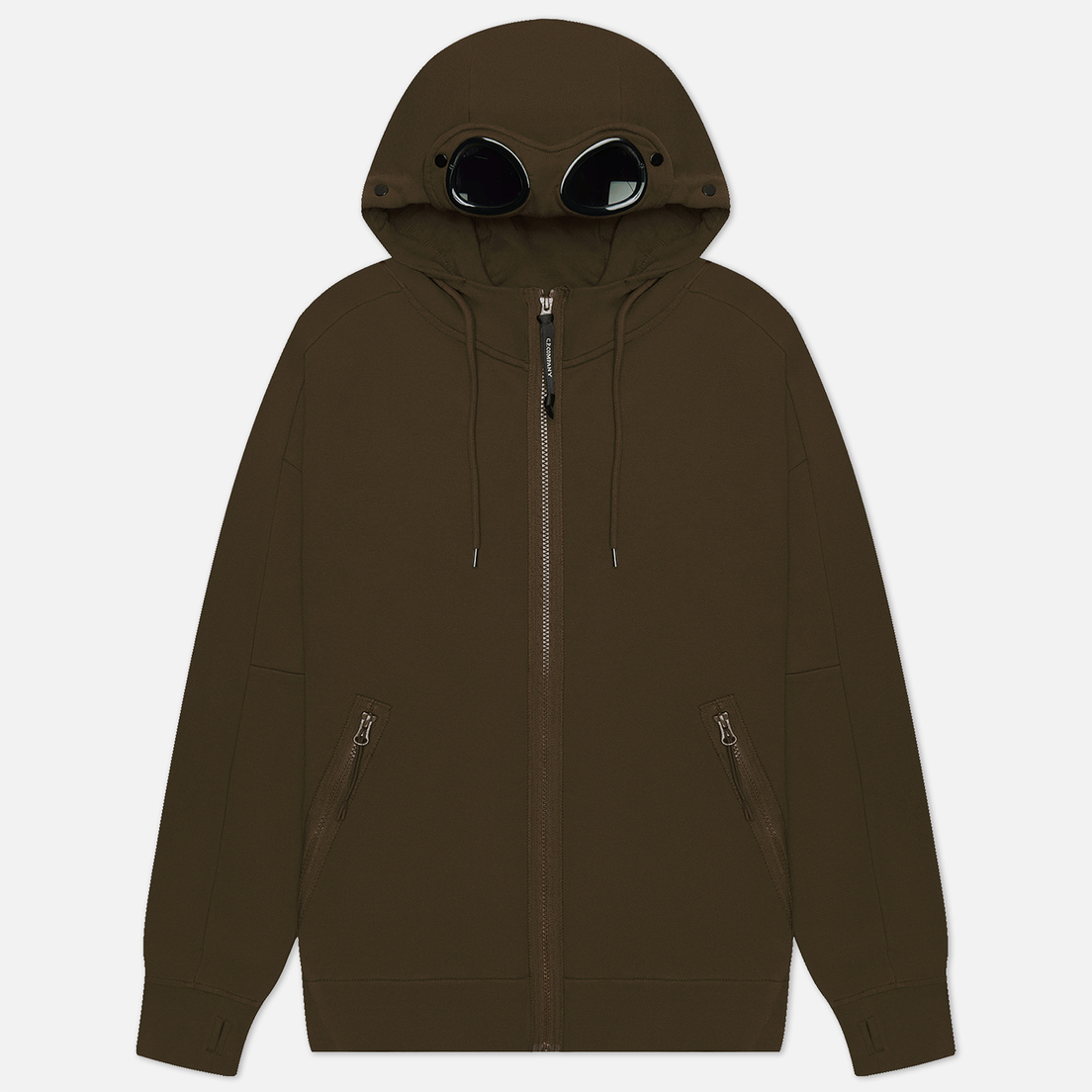 C.P. Company Мужская толстовка Diagonal Raised Fleece Zipped Goggle Hoodie
