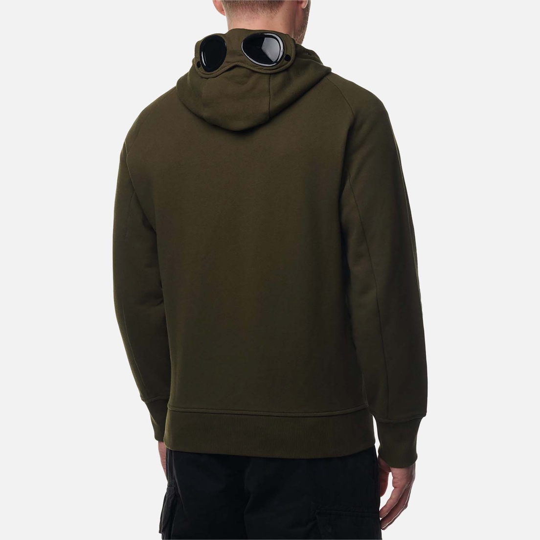 C.P. Company Мужская толстовка Diagonal Raised Fleece Zipped Goggle Hoodie