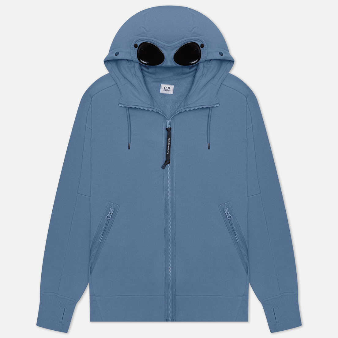 C.P. Company Мужская толстовка Diagonal Raised Fleece Zipped Goggle Hoodie