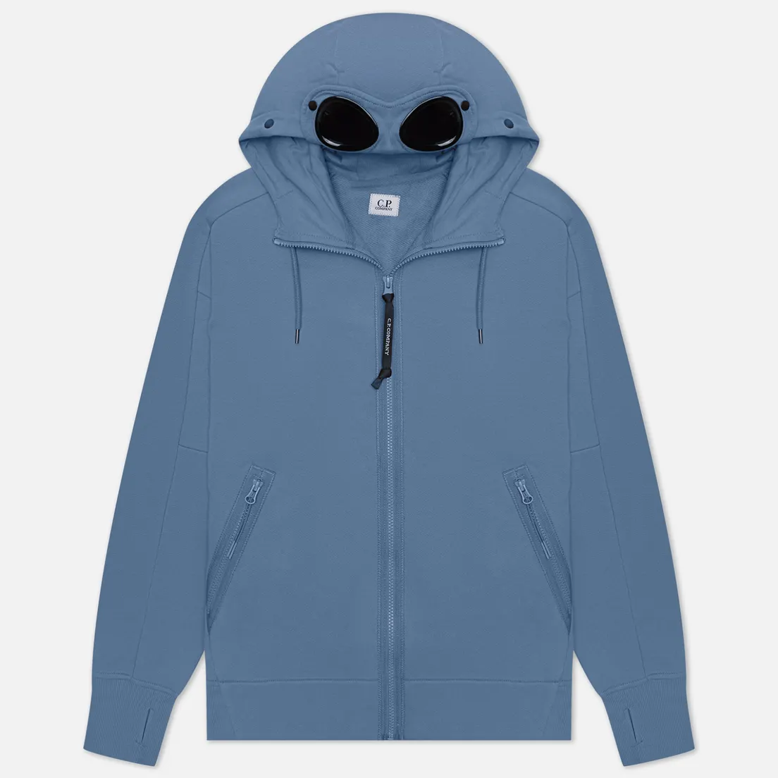 C.P. Company Мужская толстовка Diagonal Raised Fleece Zipped Goggle Hoodie