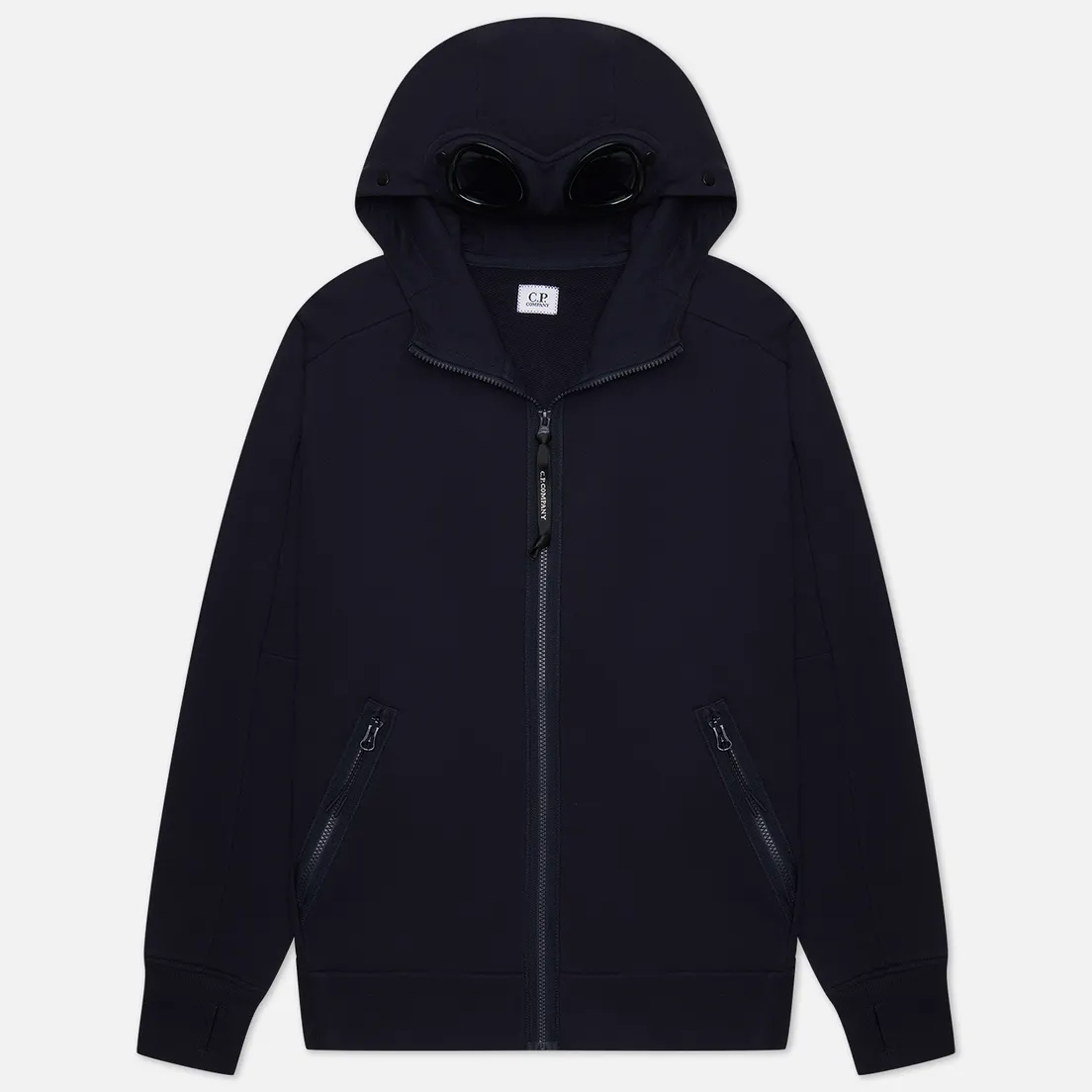 C.P. Company Мужская толстовка Diagonal Raised Fleece Zipped Goggle Hoodie