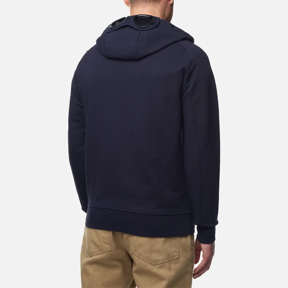 C.P. Company Мужская толстовка Diagonal Raised Fleece Zipped Goggle Hoodie