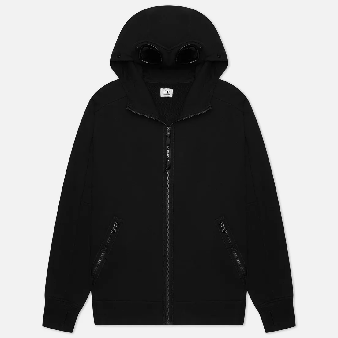 C.P. Company Мужская толстовка Diagonal Raised Fleece Zipped Goggle Hoodie