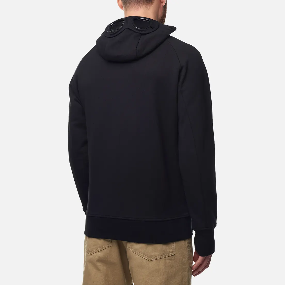 C.P. Company Мужская толстовка Diagonal Raised Fleece Zipped Goggle Hoodie