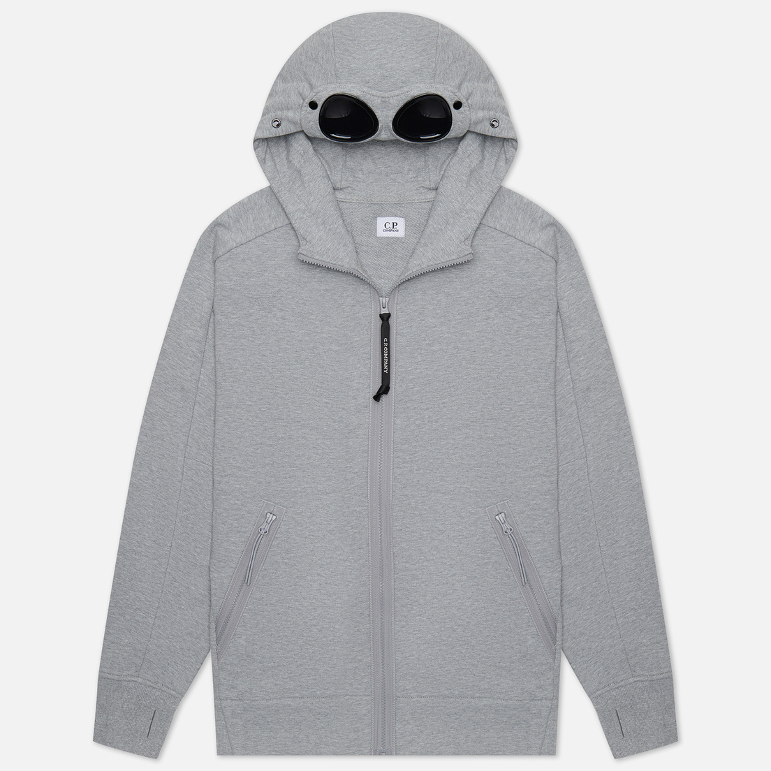 C.P. Company Мужская толстовка Diagonal Raised Fleece Zipped Goggle Hoodie