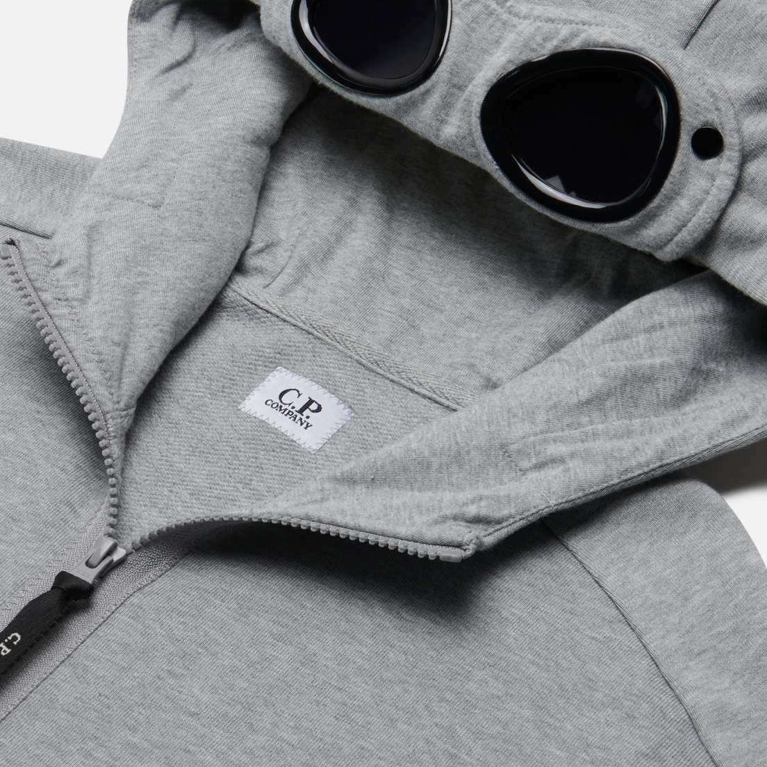C.P. Company Мужская толстовка Diagonal Raised Fleece Zipped Goggle Hoodie