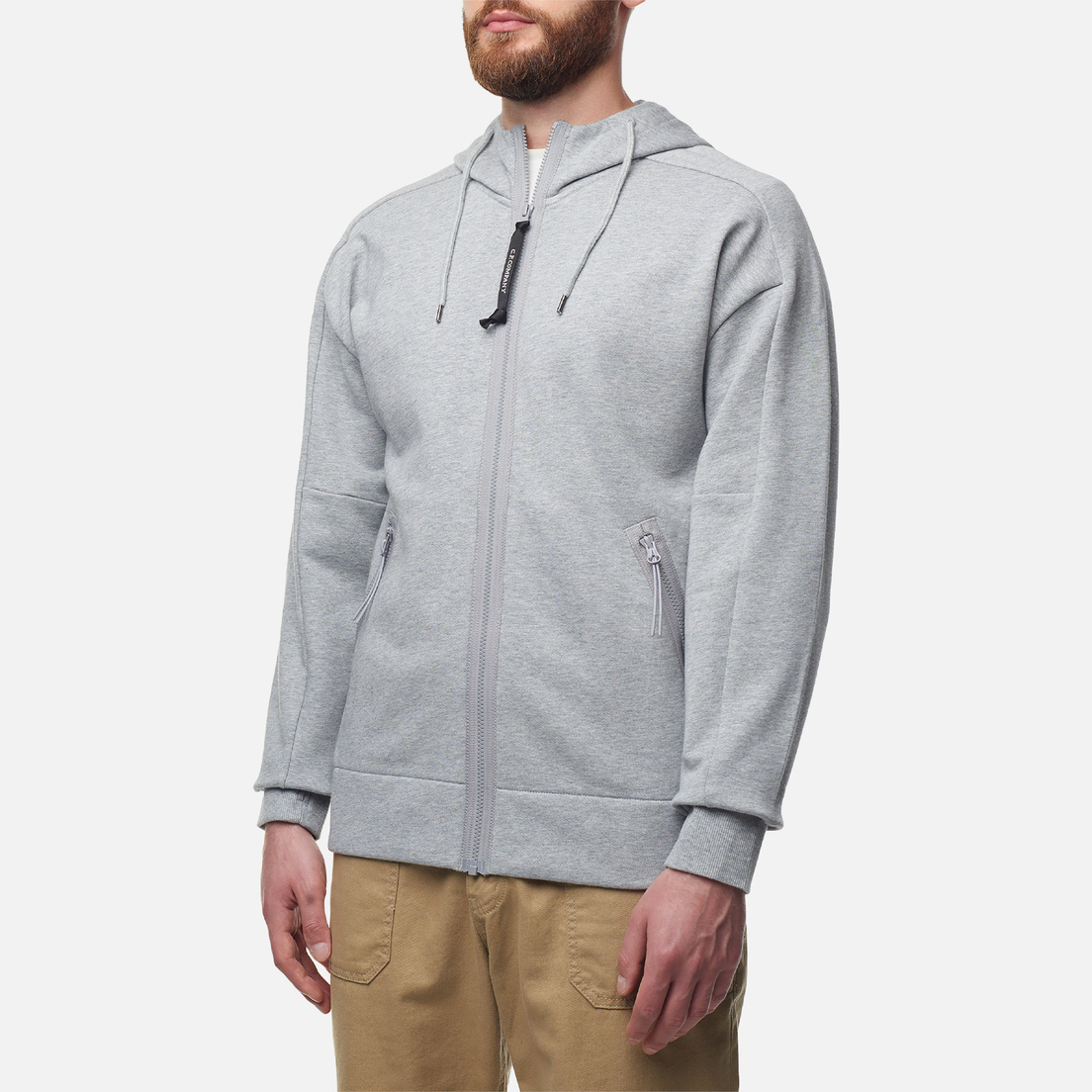 C.P. Company Мужская толстовка Diagonal Raised Fleece Zipped Goggle Hoodie