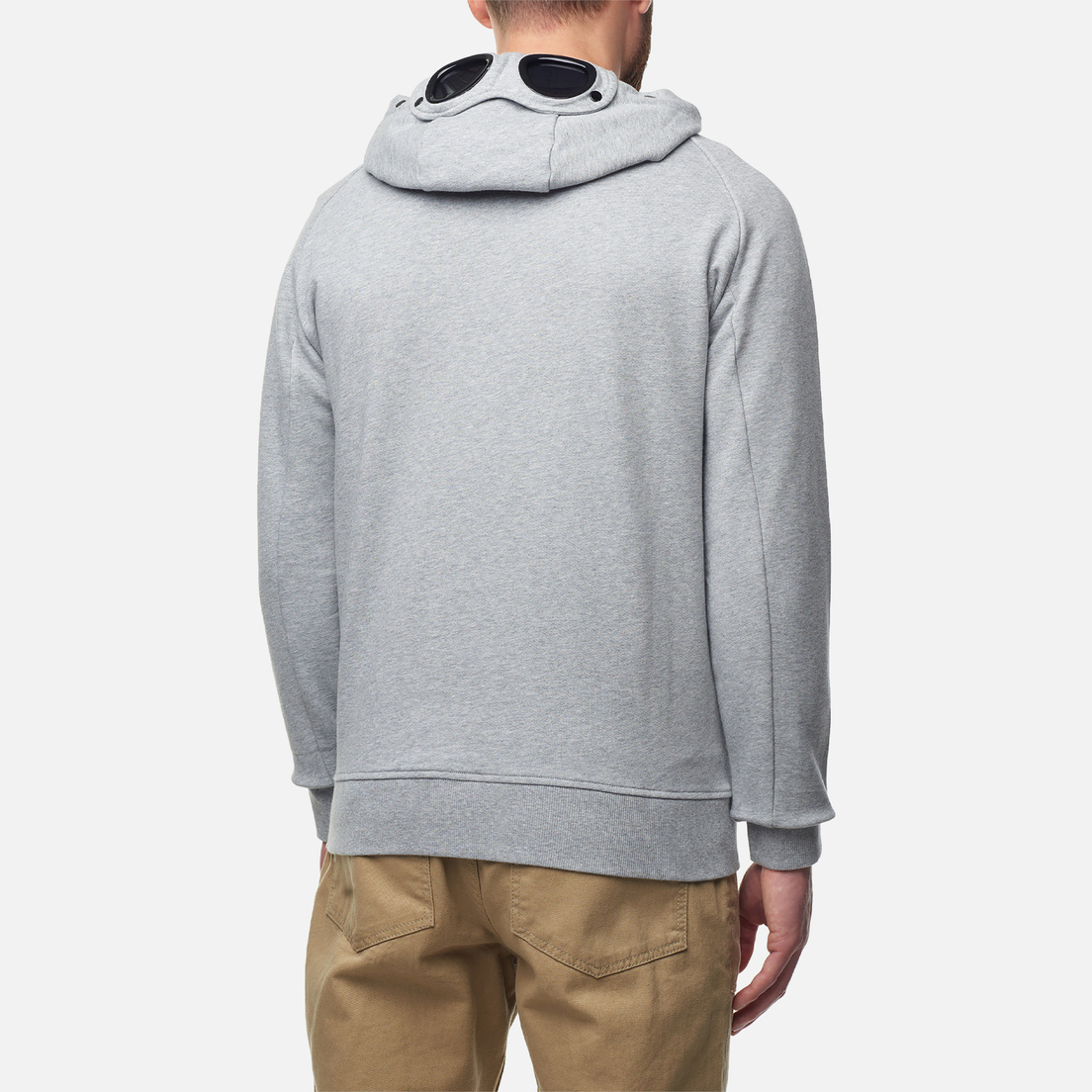 C.P. Company Мужская толстовка Diagonal Raised Fleece Zipped Goggle Hoodie