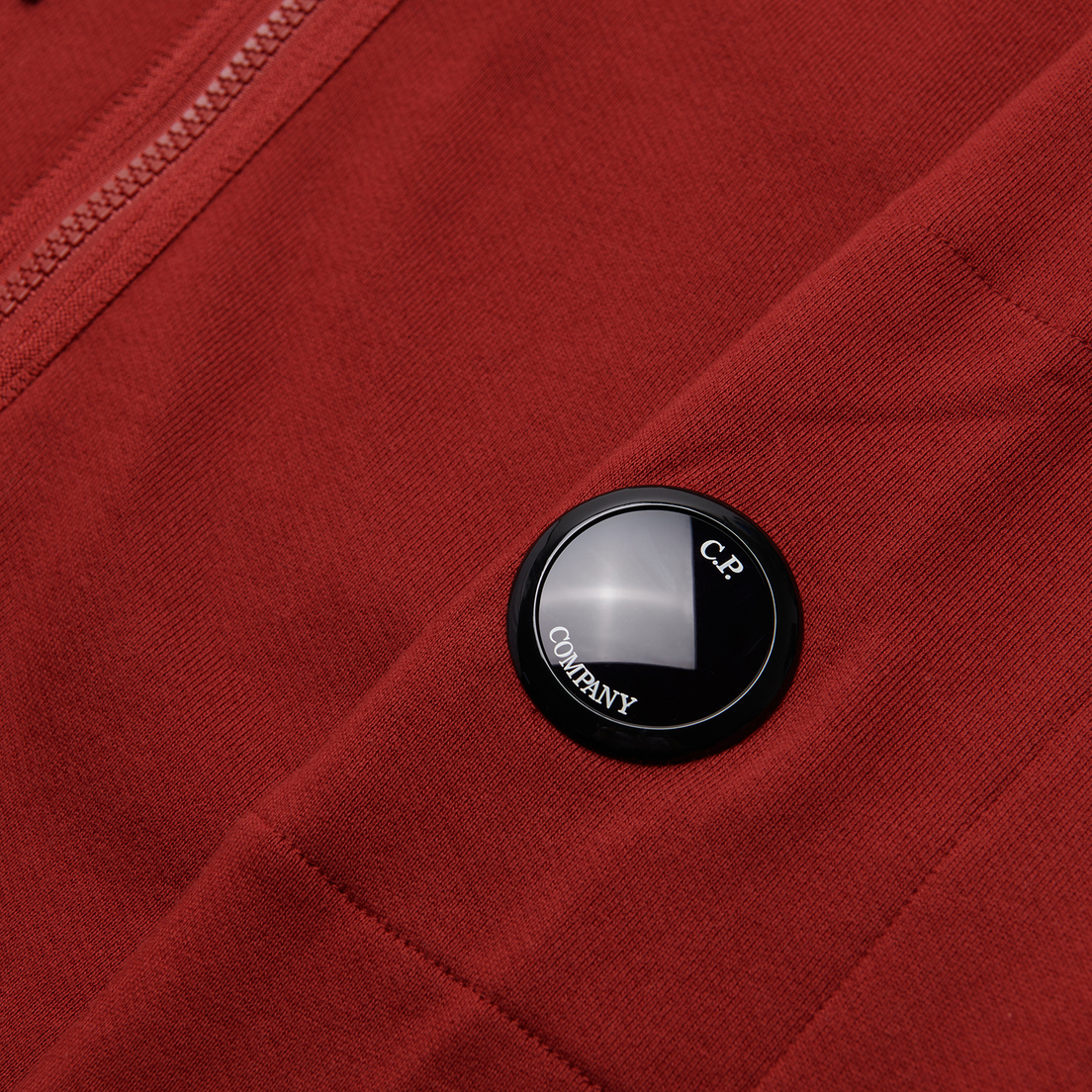 C.P. Company Мужская толстовка Diagonal Raised Fleece Zipped Lens Hoodie