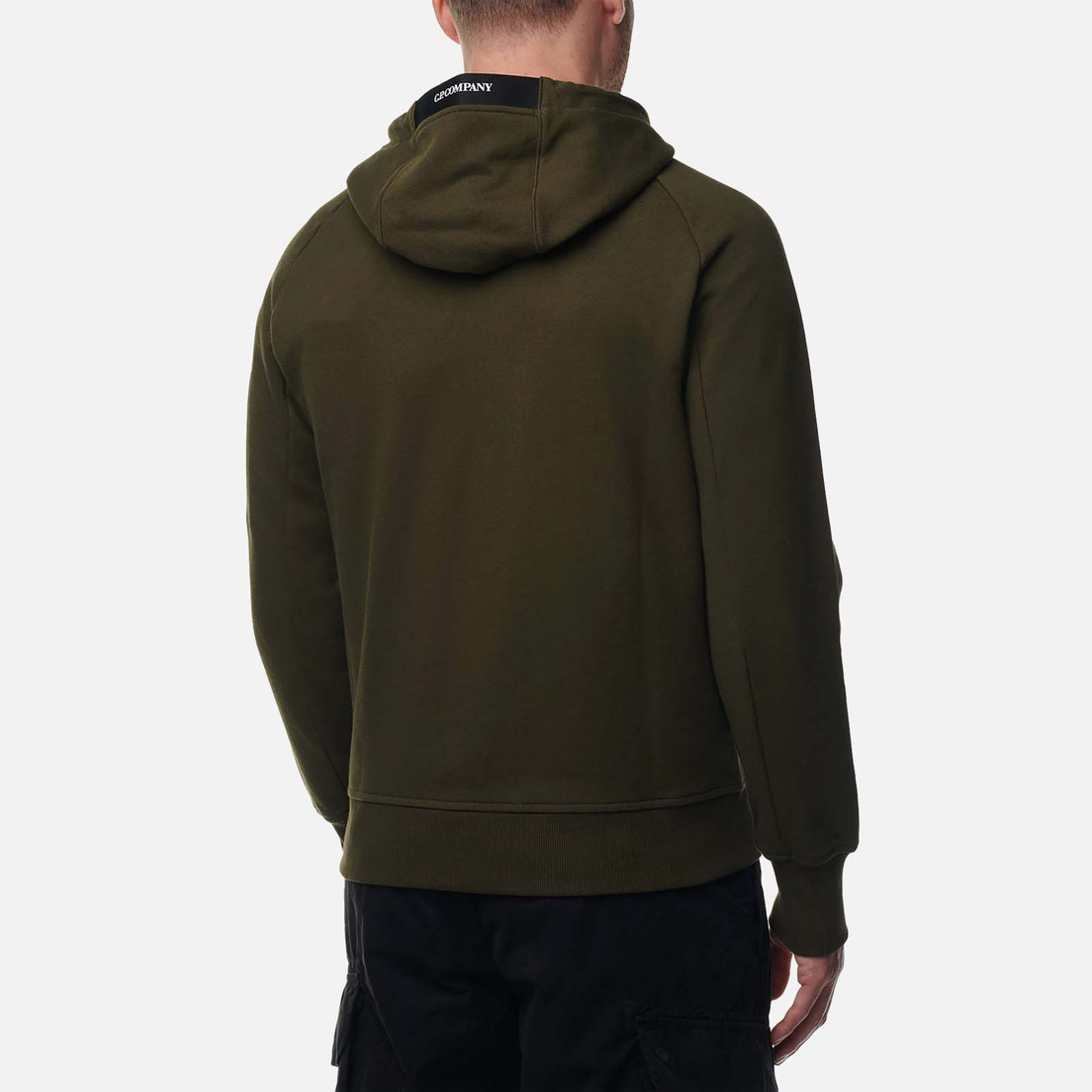 C.P. Company Мужская толстовка Diagonal Raised Fleece Zipped Lens Hoodie