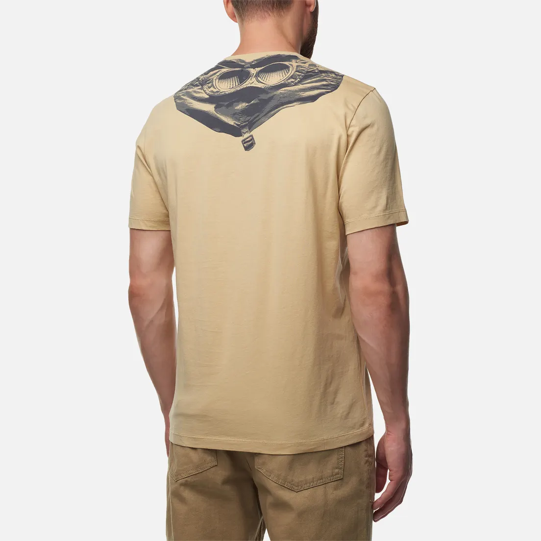 C.P. Company Мужская футболка 30/1 Jersey Goggle Print Logo