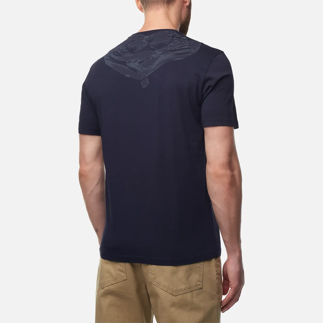 C.P. Company Мужская футболка 30/1 Jersey Goggle Print Logo