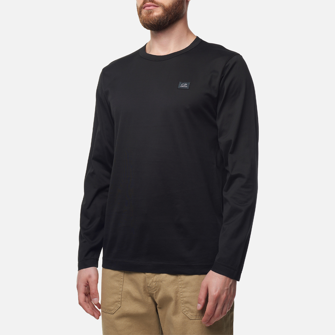 C.P. Company Мужской лонгслив Mercerized Light Jersey 70/2 Logo