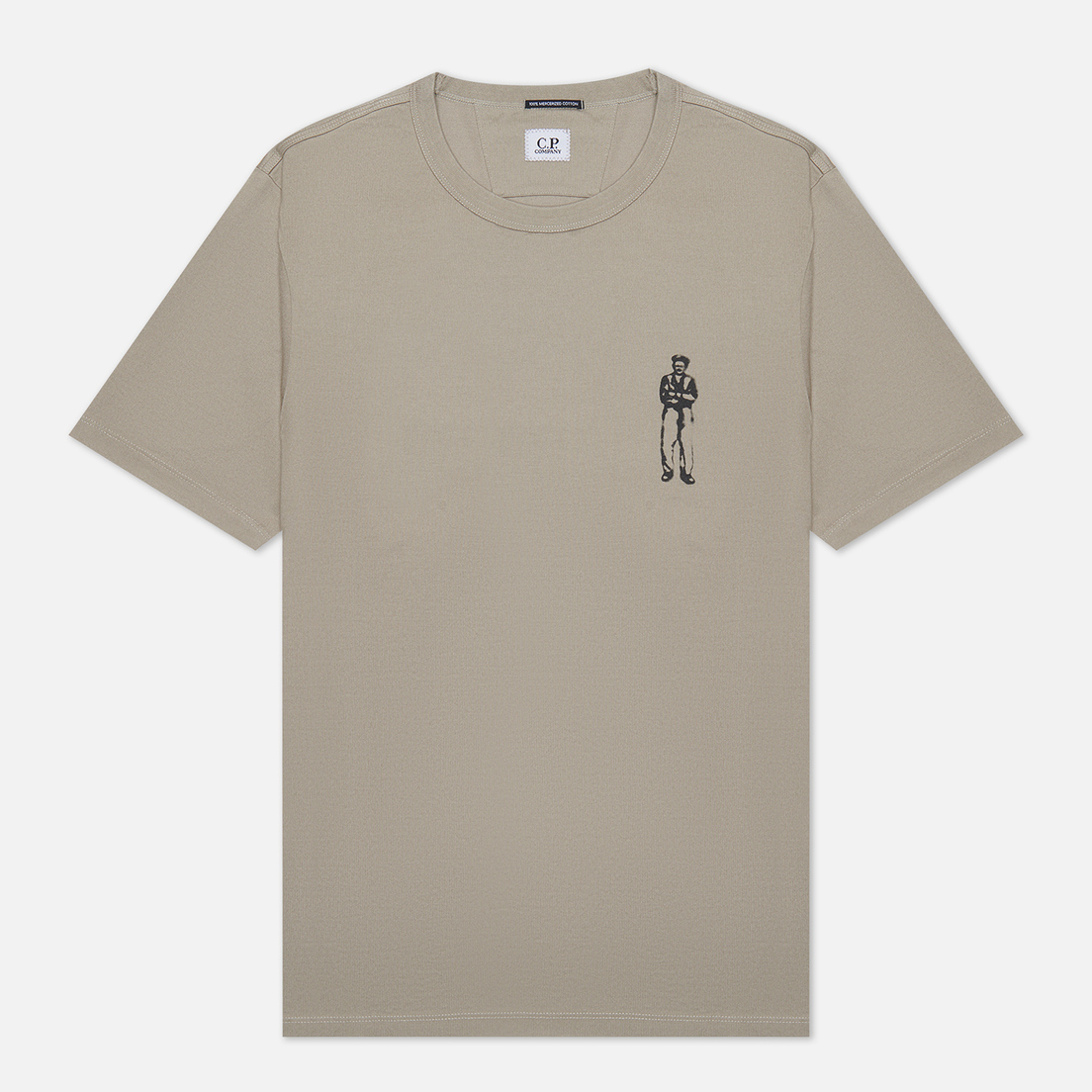 C.P. Company Мужская футболка Mercerized Jersey 30/2 Twisted British Sailor