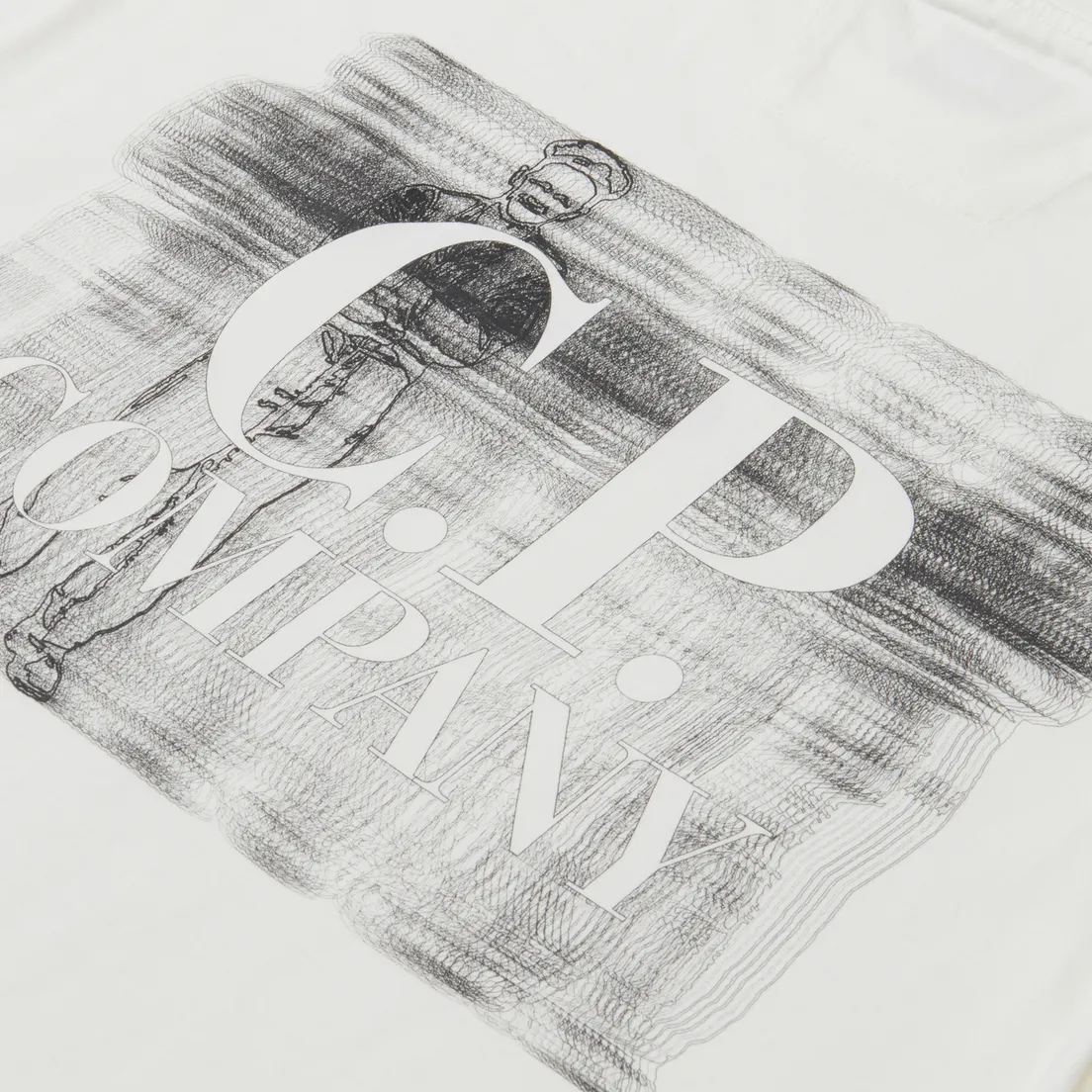 C.P. Company Мужская футболка 30/1 Jersey Blurry Logo