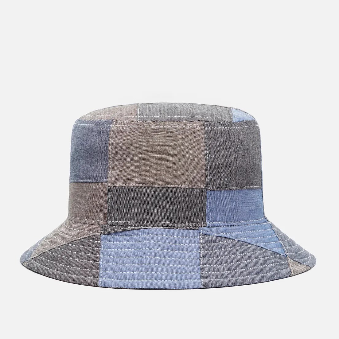 Anonymous Ism Панама Chambray Patchwork