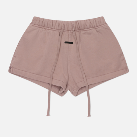 фото Женские шорты fear of god essentials signature running, цвет розовый, размер s