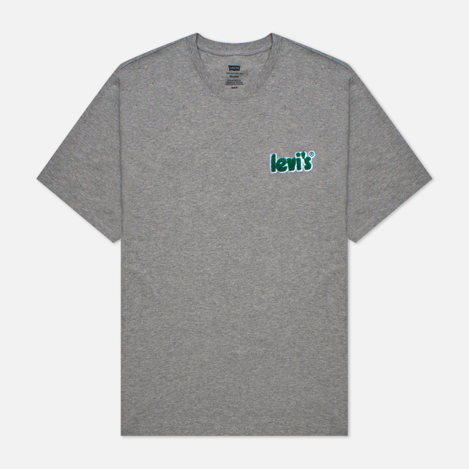 Мужская футболка Levi's, цвет серый, размер XXL
