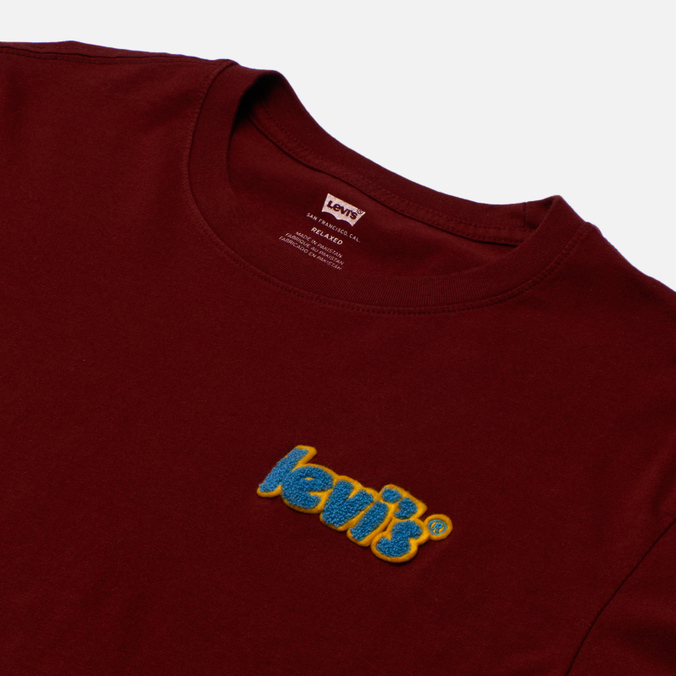 Мужская футболка Levi's, цвет красный, размер M 16143-0397 Relaxed Graphic - фото 2