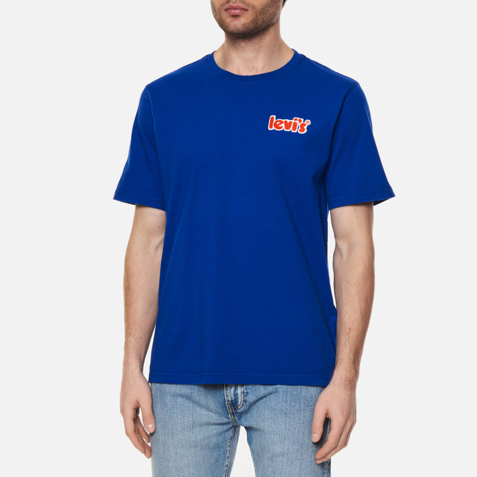 Мужская футболка Levi's, цвет синий, размер S 16143-0398 Relaxed Graphic - фото 3